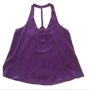 Rory Beca Purple Silk Tank Top/Cami